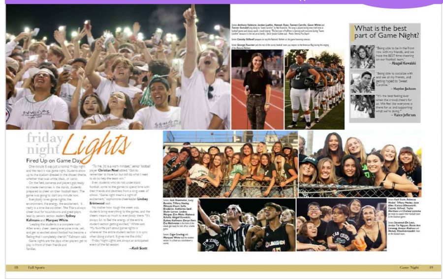 A spread from the 2020 Odyssey