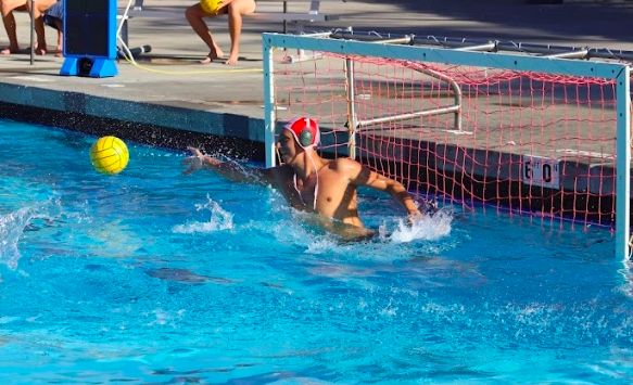 Goalie makes a splash