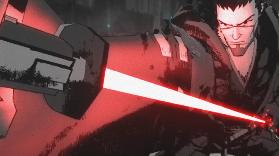 Ronin in a scene from Star Wars: Visions short, The Duel, excluively on DIsney+. Disney.com