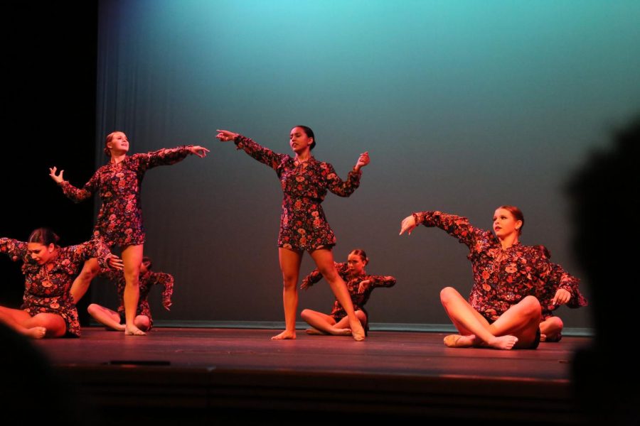 The last dance:  On May 19, the Poway Dance Project performed at the Poway Center for the Performing Arts (PCPA). Their spring dance concert, “Life in Color” included two acts and several team, duet and solo performances. (Above) Senior Mia Basila, junior Payton Bryant, senior Natalie Lockwood, senior Analessa Atalig and junior Avery Moncey perform a competion routine choreographed by an alumni. “Spring concert was honestly filled with so many emotions, but if I could desribe it in one word, I would say “monumental” because there is no other way I would want to end the season. I’m so grateful with how everything went,” senior Analessa Atalig said.    
															