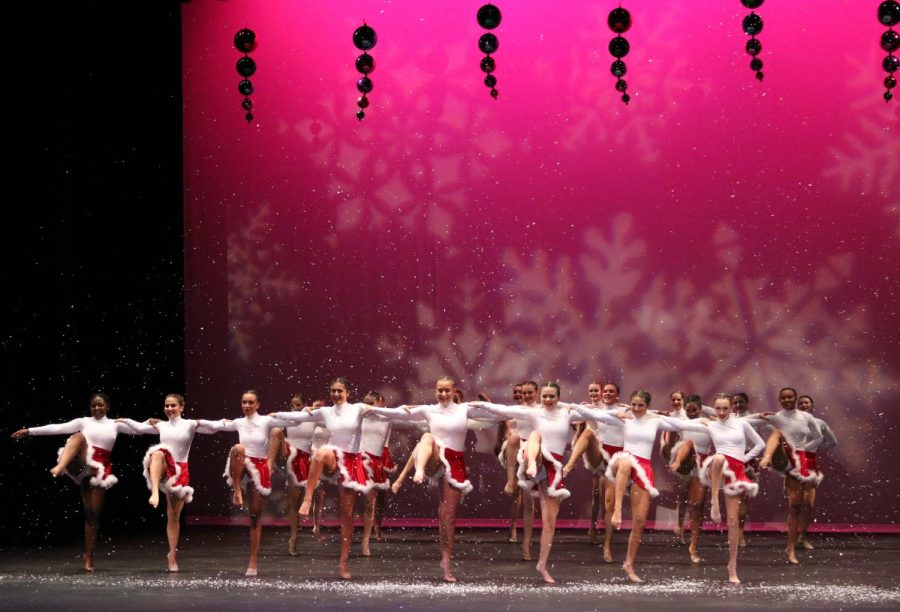 With snow falling PDP performs their final dance altogether. 