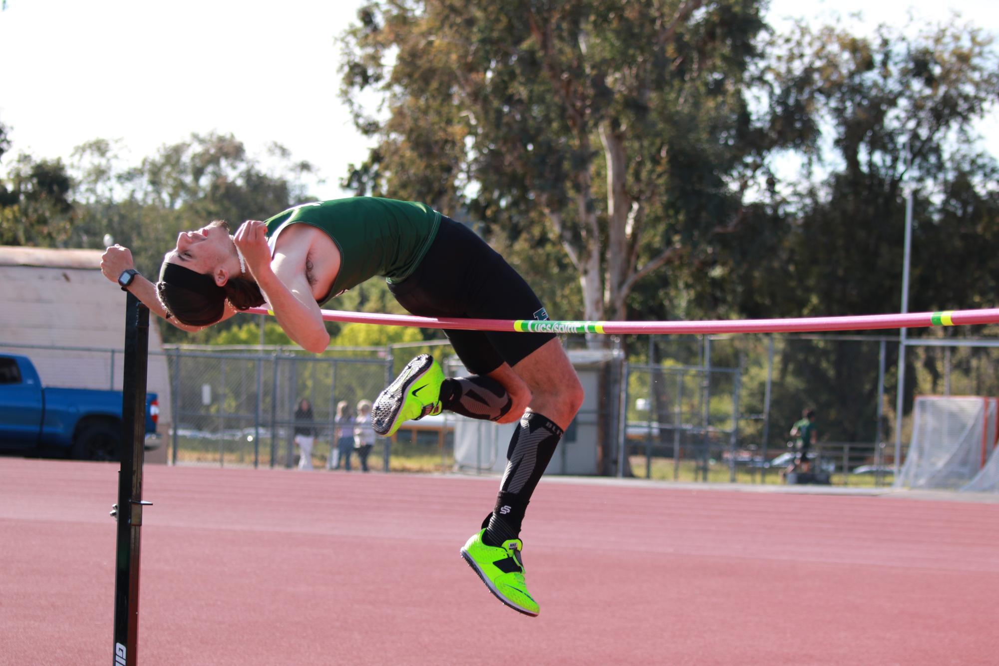Track stars jump their way to new personal bests