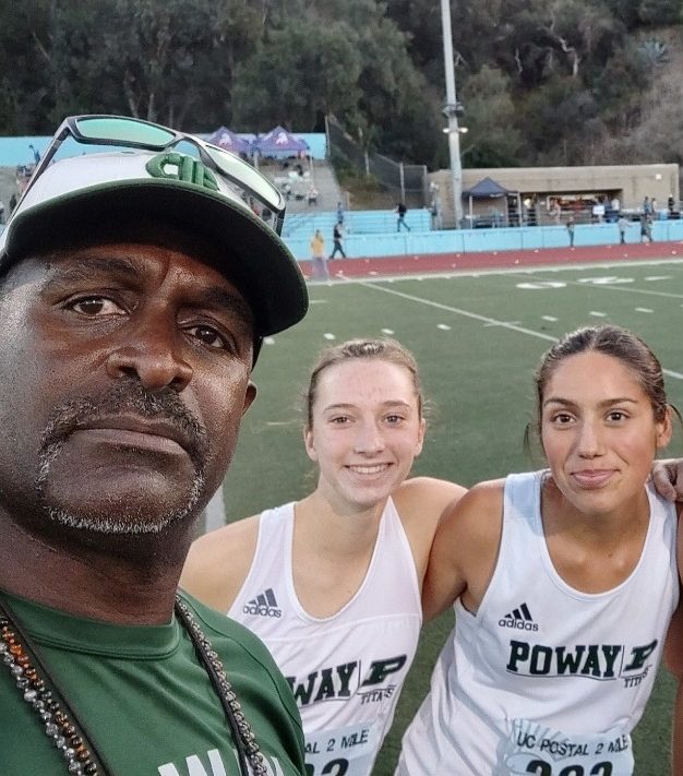 Coach Harris, Mackenzie Smith, and Catalina Husseman