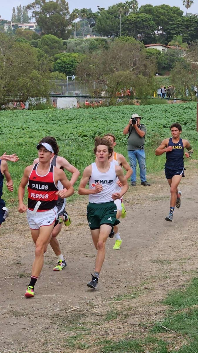 Junior Cooper Casselberry sprints to the finish line