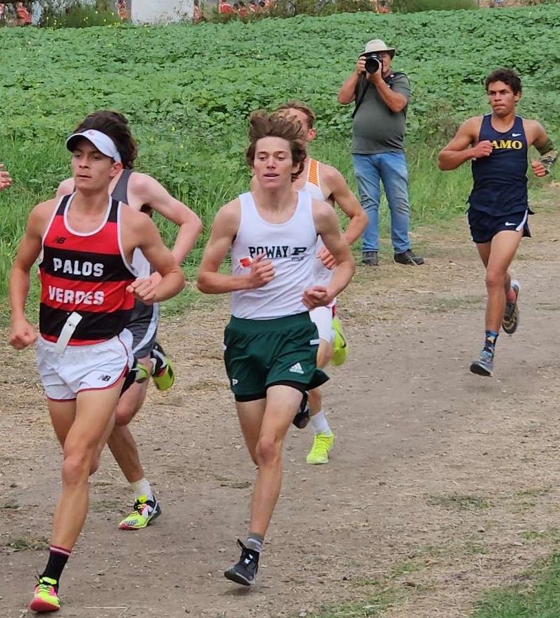 Junior Cooper Casselberry sprints to the finish line