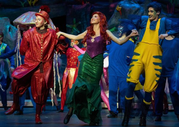 Starring in lead roles: Milling dances along with the other cast when she starred as Ariel in last years production “The Little Mermaid”.       